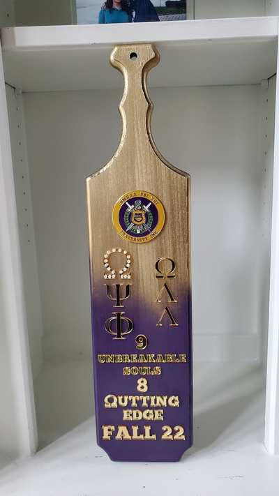 Omega Psi Phi Custom Paddle