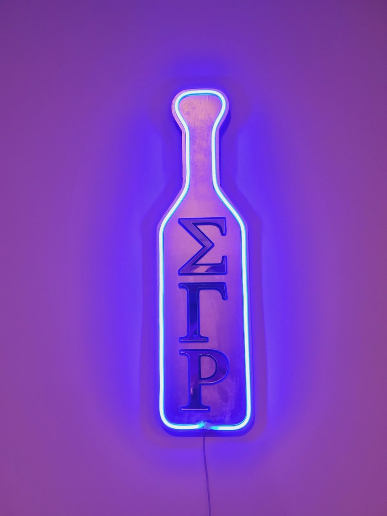 Sigma Gamma Rho LED Neon Greek Paddle