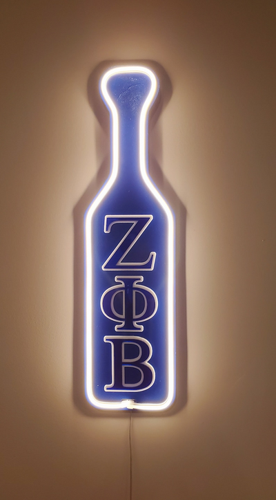 Zeta Phi Beta LED Neon Greek Paddle