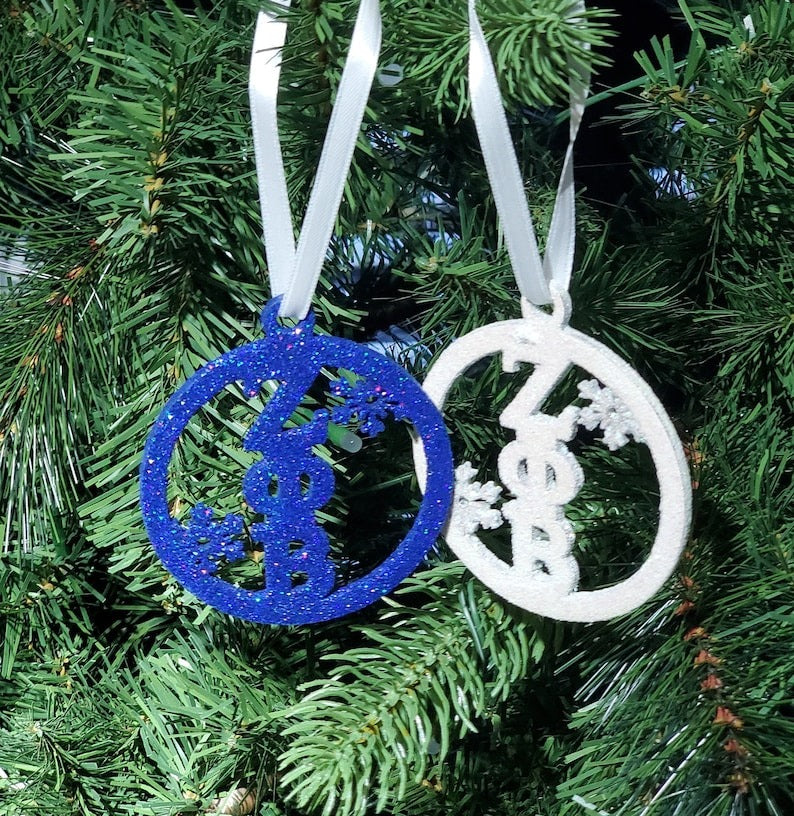 Zeta Phi Beta Christmas Ornaments