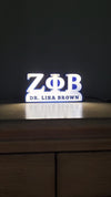 Zeta Phi Beta Personalized Led USB Desk Lamp