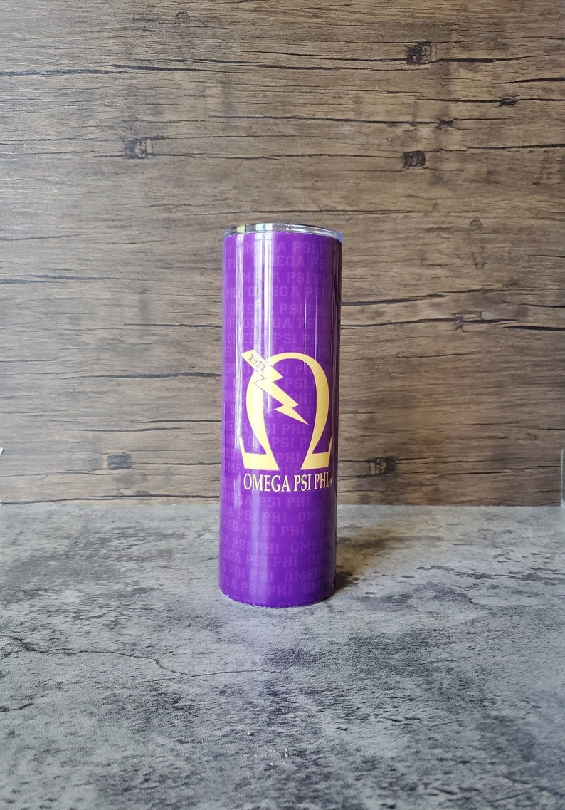 Omega Psi Phi 30 oz Double Wall Tumbler