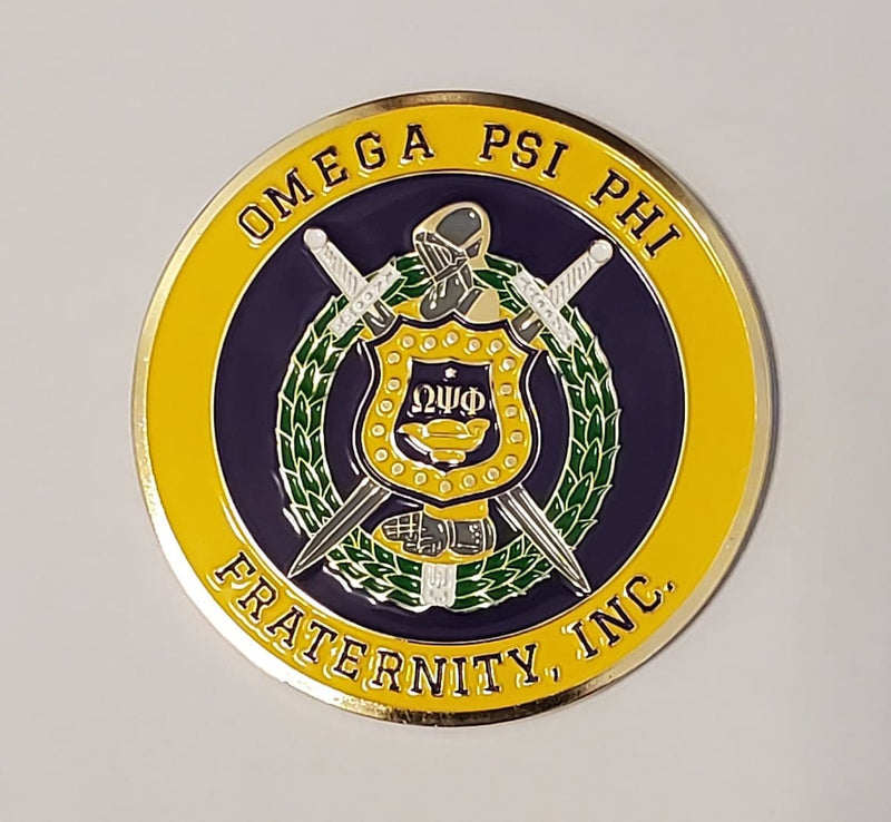 OMEGA PSI PHI round car badges